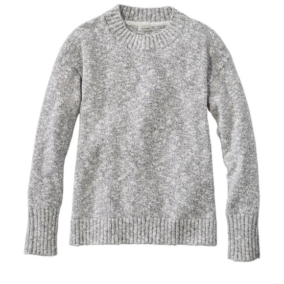 L.L. Bean light grey crew neck sweater - Picture 4 of 4